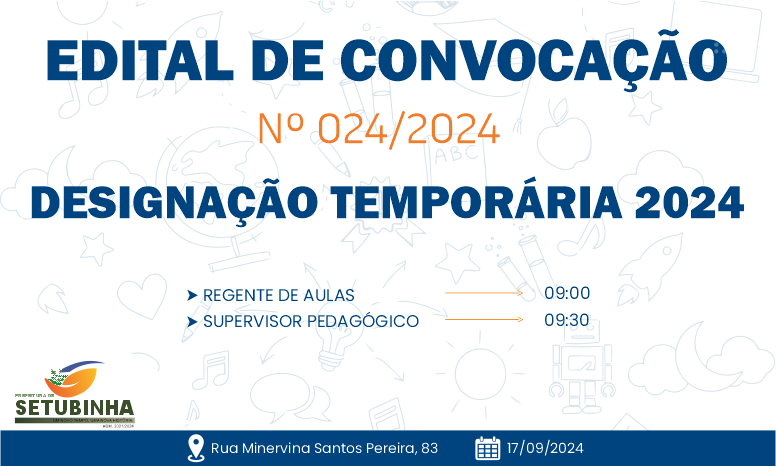 Edital de Convocação 024/2024