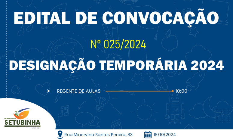 Edital de Convocação 025/2024