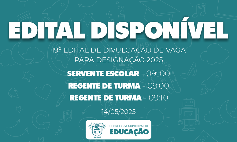 Edital 19 – Divulgação de vaga para contratação