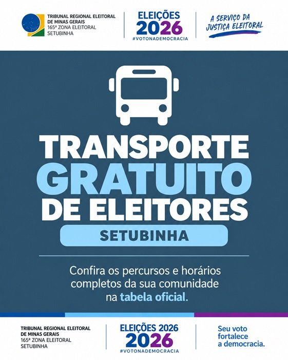 Transporte Gratuito de Eleitores – Eleições 2026